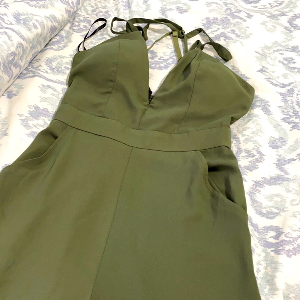 Hunter Green BEBE jumpsuit